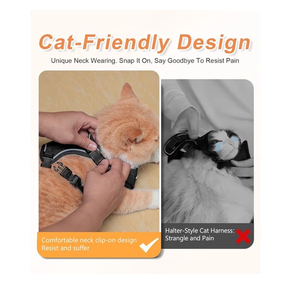 Halypet Cat Harness and Leash Set [ MAX Safety 3rd Gen ] - Picture 5 of 11